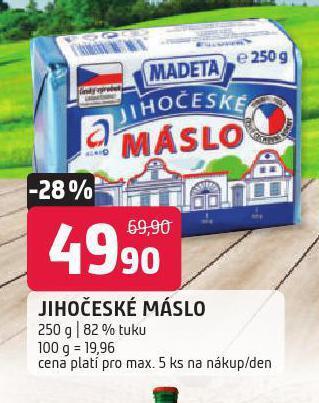 Terno Jihočeské máslo nabídka