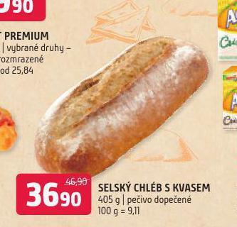 Terno Selský chléb s kvasem nabídka