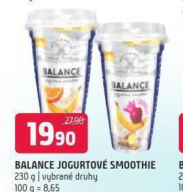Terno Balance jogurtové smoothie nabídka