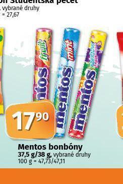 Coop Mentos bonbóny nabídka