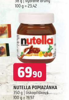 Terno Nutella pomazánka nabídka