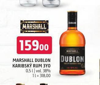 Terno Marshall dublon karibský rum 3yo nabídka