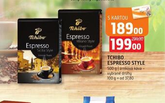 Terno Tchibo espresso style nabídka