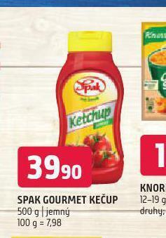 Terno Spak gourmet kečup nabídka