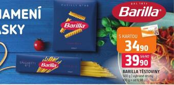 Terno Barilla těstoviny nabídka