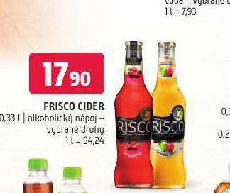 Terno Frisco cider nabídka