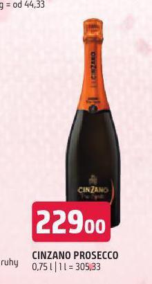 Terno Cinzano prosecco nabídka