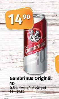 Coop Pivo gambrinus originál nabídka