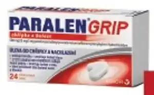 Benu Paralen grip® chřipka a bolest 500 mg/25 mg/5 mg 24 potahovaných tablet nabídka