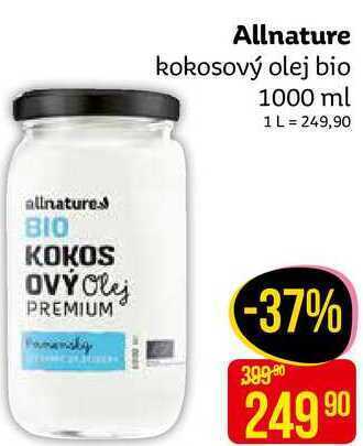 Teta Allnature kokosový olej bio 1000 ml nabídka