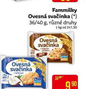 Teta Fammilky ovesná svačinka 36/40 g, různé druhy nabídka