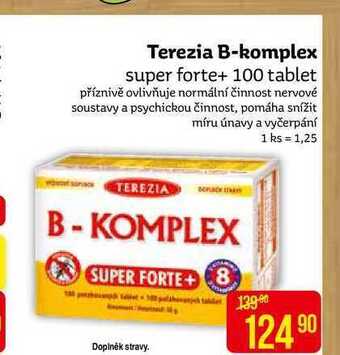 Teta Terezia b-komplex super forte+ 100 tablet nabídka