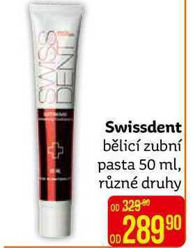 Teta Swissdent bělicí zubní pasta 50 ml, různé druhy nabídka