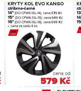Auto Kelly Kryty kol evo kango 14" nabídka