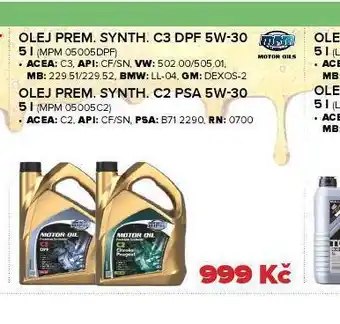 Auto Kelly Motorový olej prem. synth. c3 dpf 5w-30 nabídka