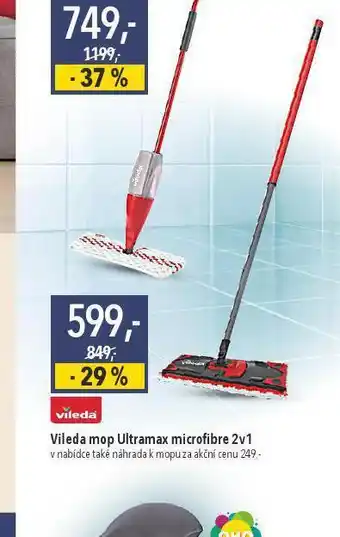 Globus Vileda mop ultramax micofibre 2v1 nabídka