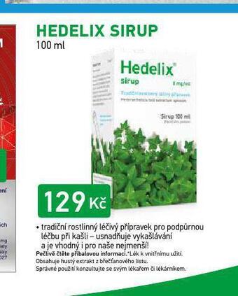 Alphega Lékárna Hedelix sirup nabídka