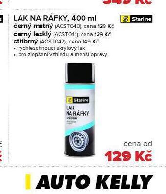 Auto Kelly Lak na ráfky stříbrný nabídka