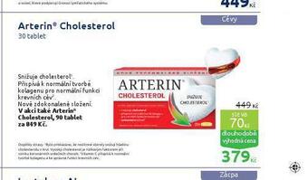 Benu Arterin cholesterol nabídka