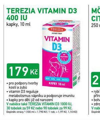 Alphega Lékárna Terezia vitamin d3 400 iu nabídka