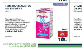 Benu Terezia vitamin d3 400 iu kapky nabídka