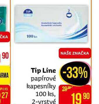Teta Tip line papírové kapesníky 100 ks, 2-vrstvé nabídka