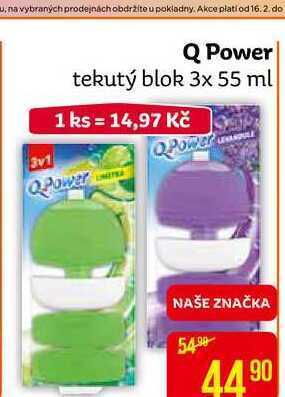 Teta Q power tekutý blok 3x 55 ml nabídka