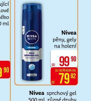 Teta Nivea pěny, gely na holení nabídka
