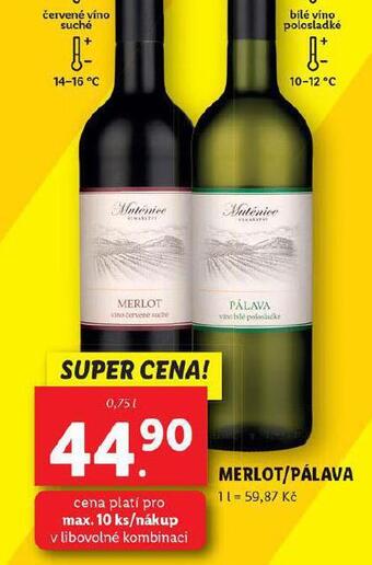 Lidl Pálava nabídka