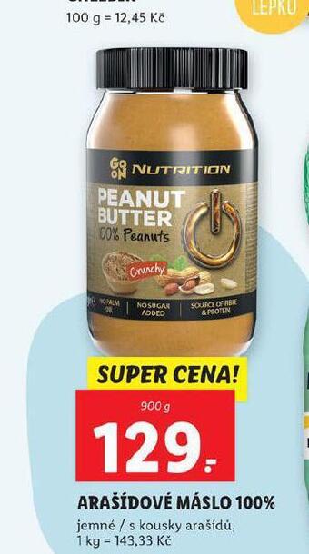 Lidl Arašídové máslo nabídka