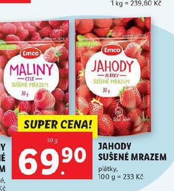 Lidl Jahody sušené mrazem nabídka