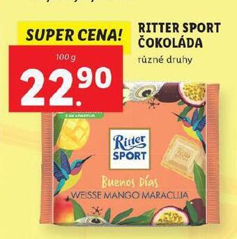 Lidl Ritter sport čokoláda nabídka