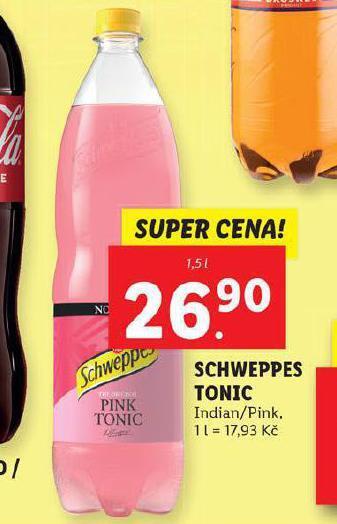 Lidl Schweppes tonic nabídka