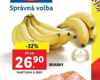Lidl Banány nabídka