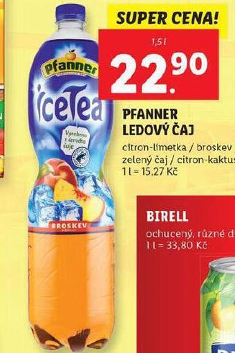 Lidl Pfanner ledový čaj nabídka