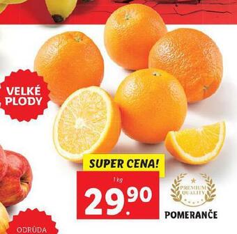 Lidl Pomeranče nabídka