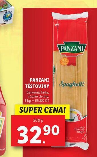 Lidl Panzani těstoviny nabídka