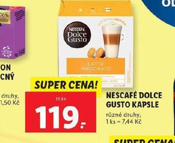 Lidl Kávové kapsle dolce gusto nabídka