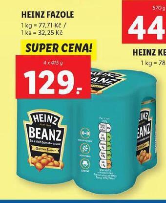 Lidl Heinz fazole nabídka