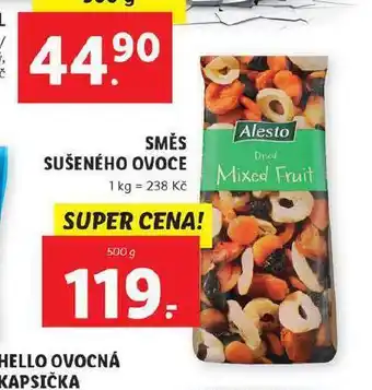Lidl Směs sušeného ovoce nabídka