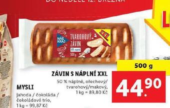 Lidl Závin s náplní nabídka
