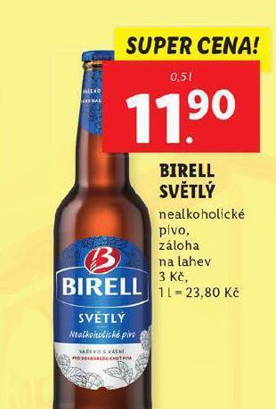 Lidl Birell nealkoholické pivo nabídka