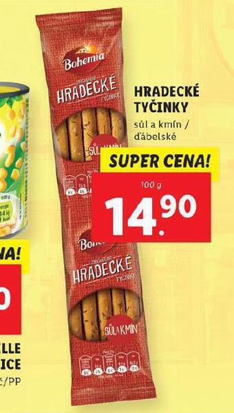 Lidl Hradecké tyčinky nabídka