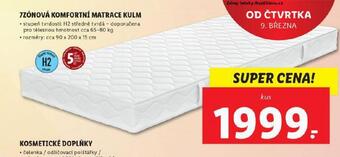 Lidl 7zónová matrace nabídka