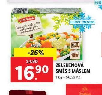 Lidl Zeleninová směs s máslem nabídka
