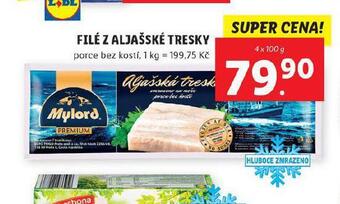 Lidl Filé z aljašské tresky nabídka