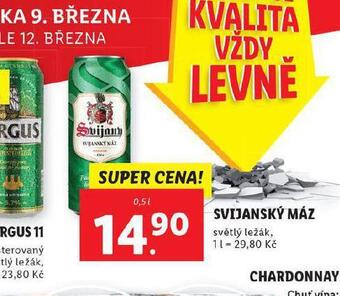 Lidl Pivo svijanský máz nabídka