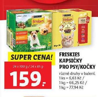 Lidl Friskies kapsičky pro psy nabídka