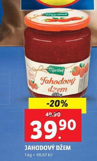 Lidl Jahodový džem nabídka