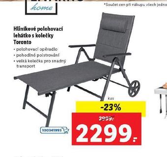 Lidl Hliníkové polohovací lehátko nabídka